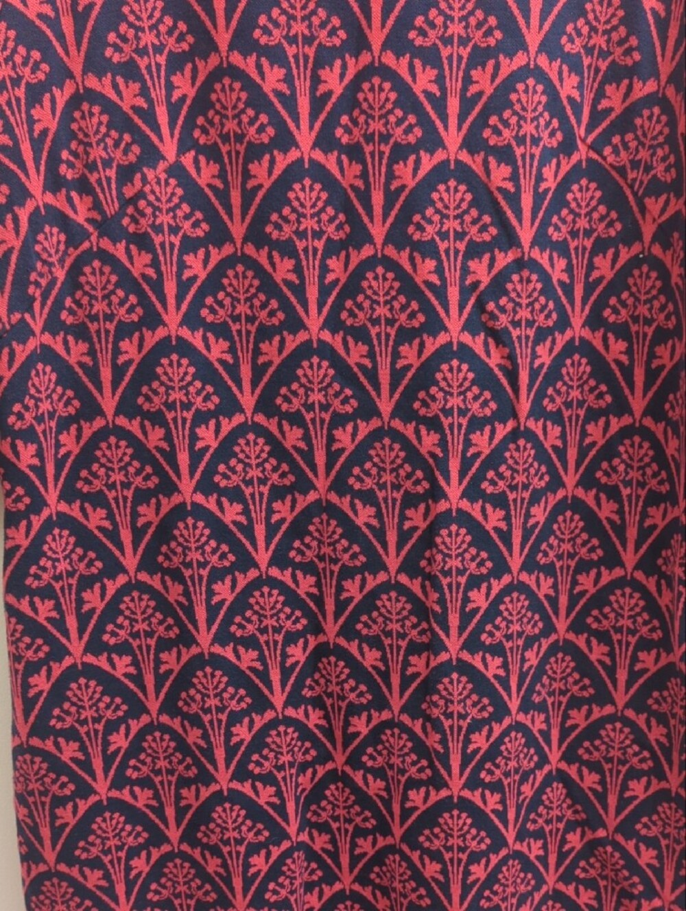 Boden Navy and Pink Floral-Print Midi Shift Dress, Women's US 18L - Picture 4 of 7